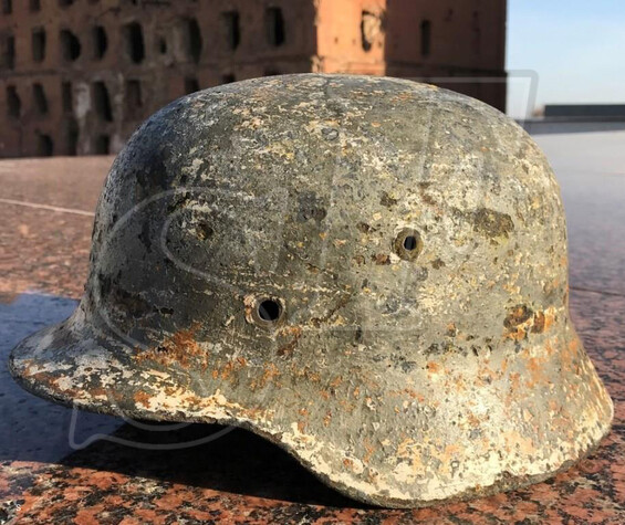 German helmet M35 "Winter camouflage" / Stalingrad