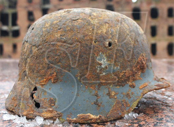 German helmet M40 / from Demyansk Pocket