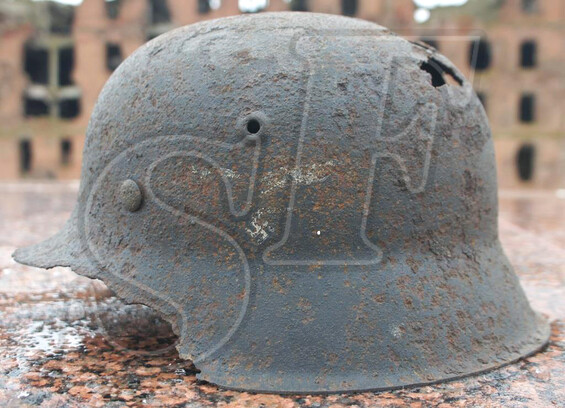 German helmet M42, Luftwaffe / from Koenigsberg