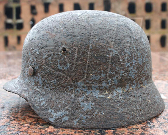 German helmet M35 / from Koenigsberg