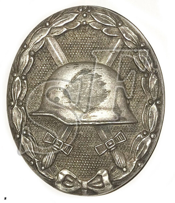 Wound Badge in silver, code 65 (Klein & Quenzer A.G., Idar/Oberstein).