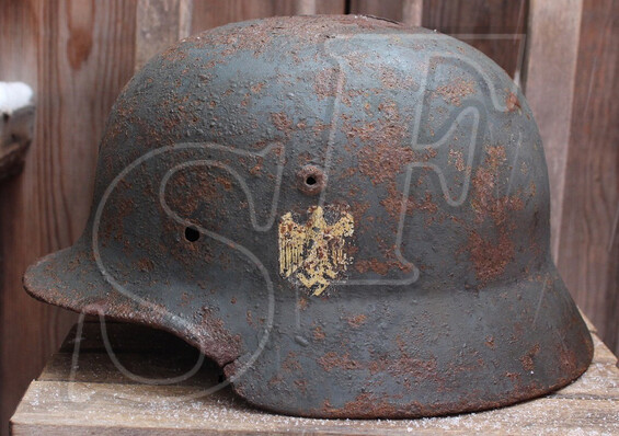 German helmet M35 / from Rostov