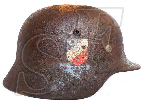 Helmet M35, Wehrmacht / from Pskov