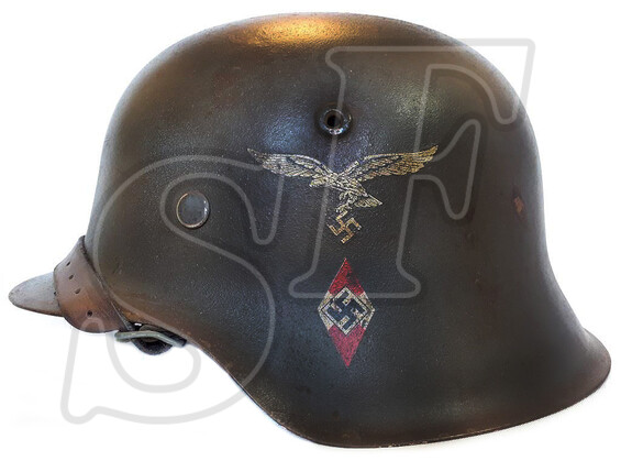 Helmet of Hitler Youth Flak Helper's / Restoration