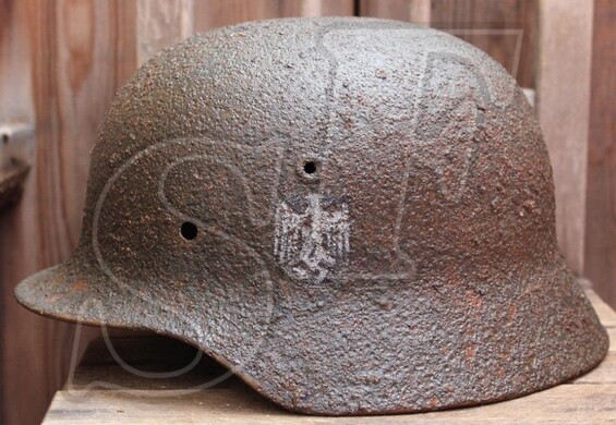 Helmet M40, Wehrmacht / from Pskov region