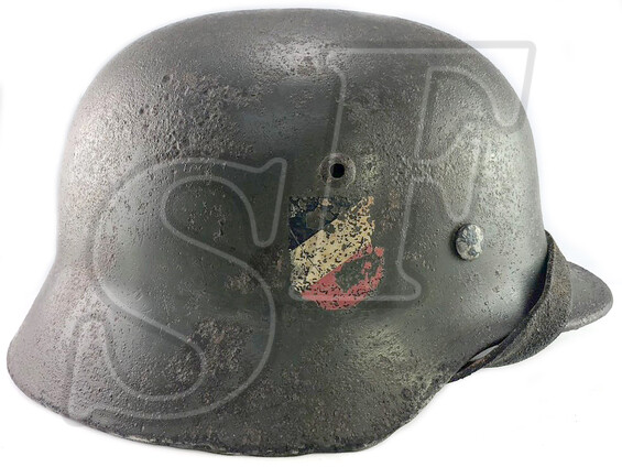 German helmet M35, Wehrmacht / from Stalingrad
