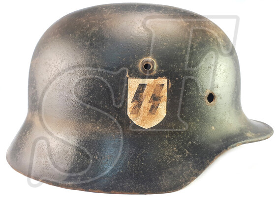 Helmet M35, Waffen SS / Restoration