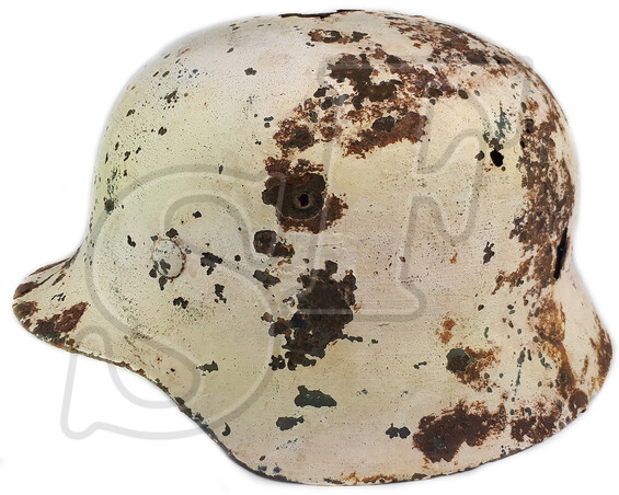 Winter camo helmet М35 / from Stalingrad
