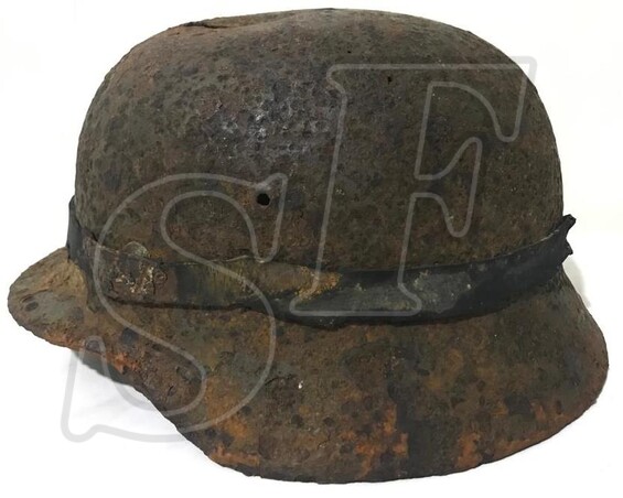 German helmet М35 / from Smolensk