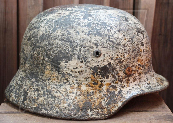 Wunter camo helmet M35 / from Velikiye Luki