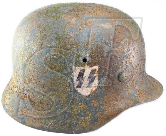 Helmet M40, Waffen SS / Restoration