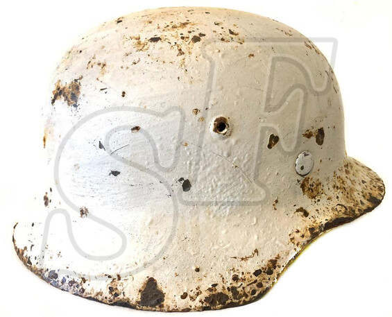 Winter camo helmet M35 / from Stalingrad