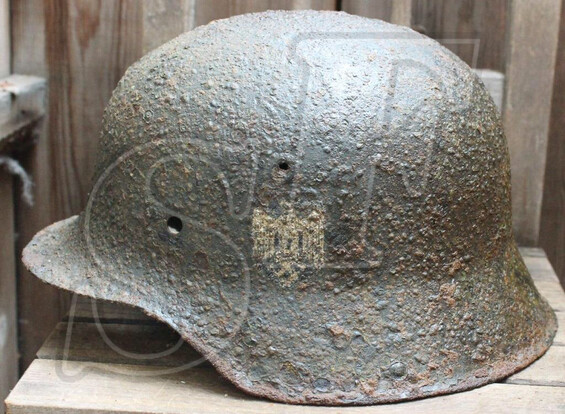 Wehrmacht helmet M42 / from Pskov