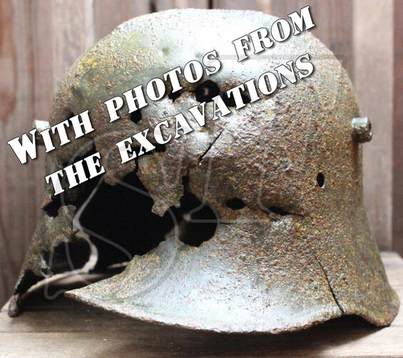 German helmet M18 / from Kursk battle