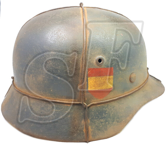Blue Division helmet M35 DD / Restoration