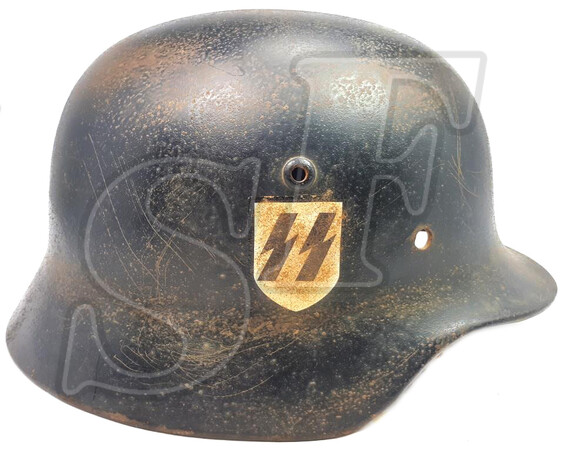 Waffen SS helmet M35 DD / Restoration