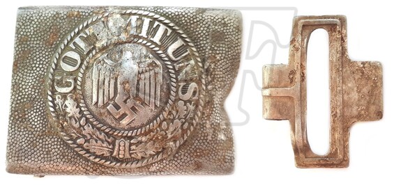 Wehrmacht buckle "Gott mit Uns" / from Stalingrad