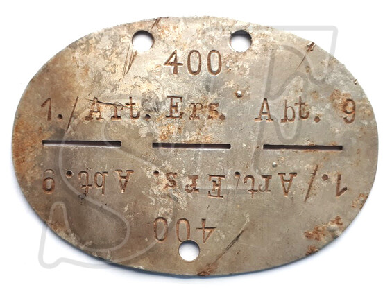 Dogtag 1./Art. Ers. Abt. 9 / from Stalingrad