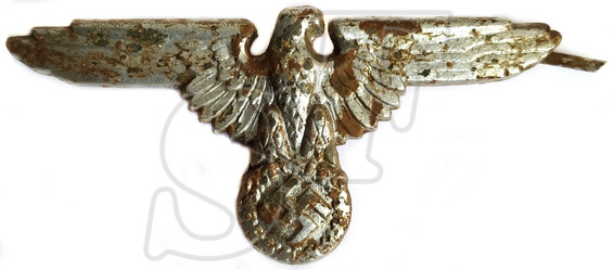 Waffen-SS visor hat eagle / from Demyansk Pocket