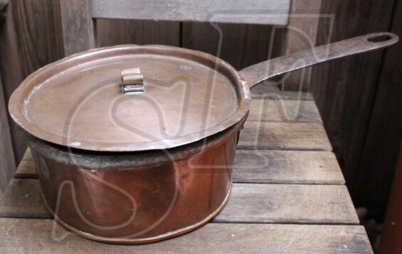 Copper pot, handmade / from Koenigsberg