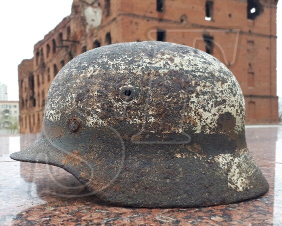 German helmet M40 from Stalingrad