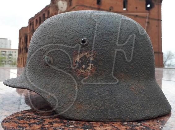 German helmet M35 Waffen SS from Kharkov