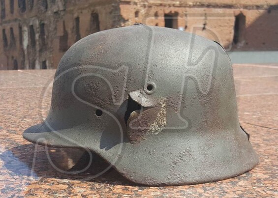 Steel helmet M40 from village Orlovka
