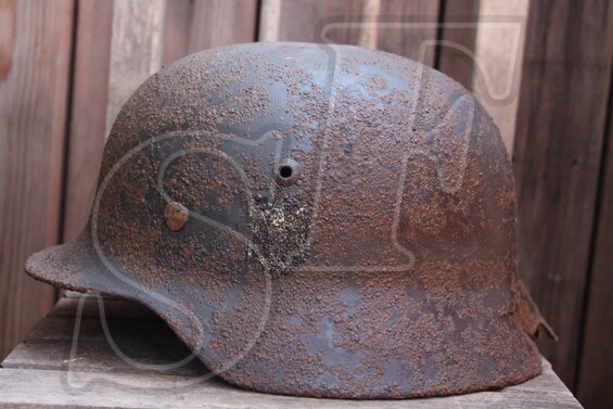 German helmet M40 from Kharkov