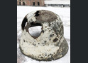 German helmet M35 "Winter camouflage" / from Stalingrad