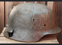 German helmet М35 / from Karelia