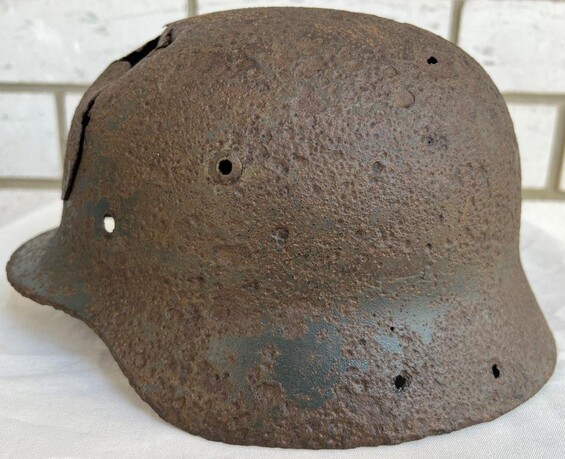German helmet M35 / from Novgorod