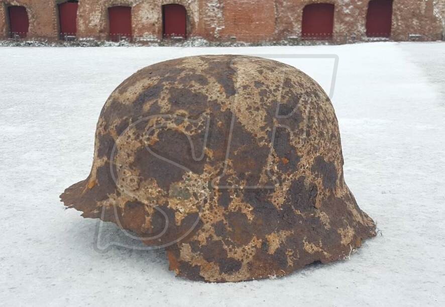 German steel helmet M35 from Stalingrad