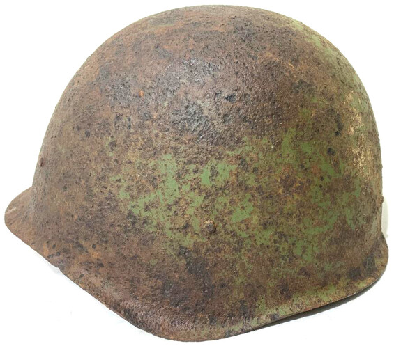 Soviet helmet SSh40 / from Stalingrad