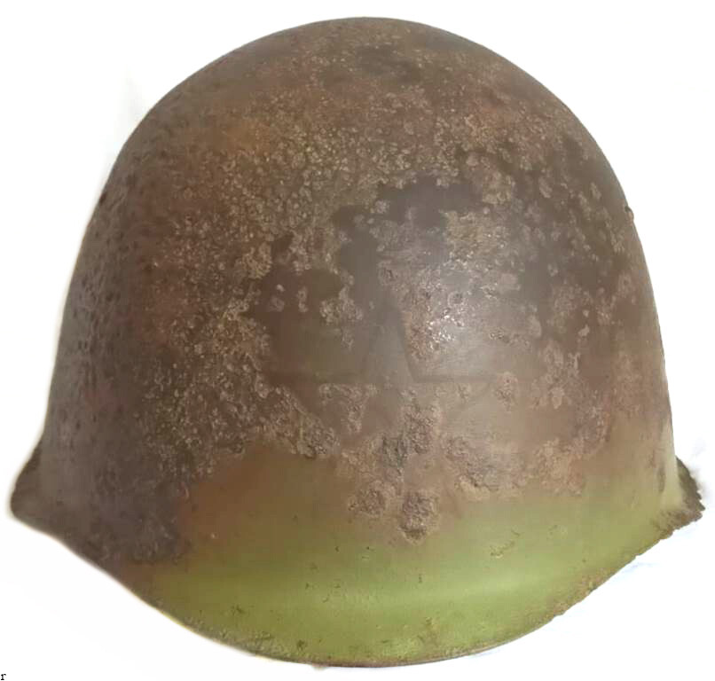 Soviet helmet SSh39 / from Stalingrad