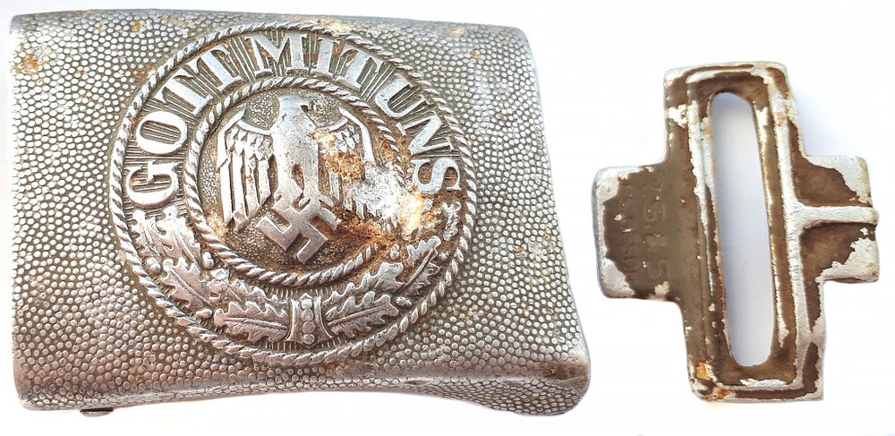 Wehrmacht buckle “Gott mit Uns” / from Stalingrad
