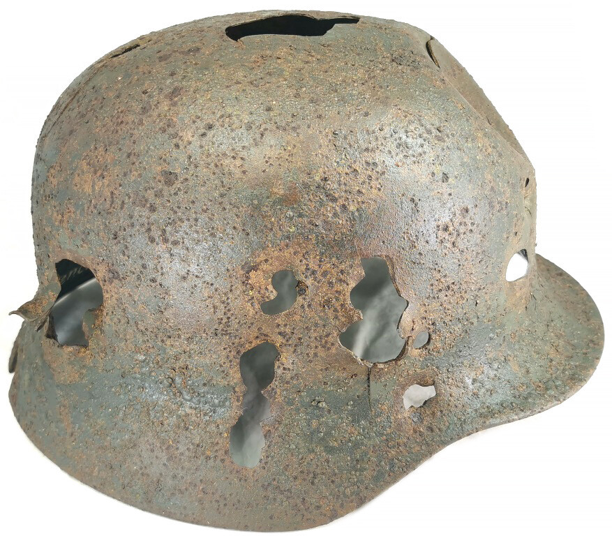 German helmet M35 / from Konigsberg