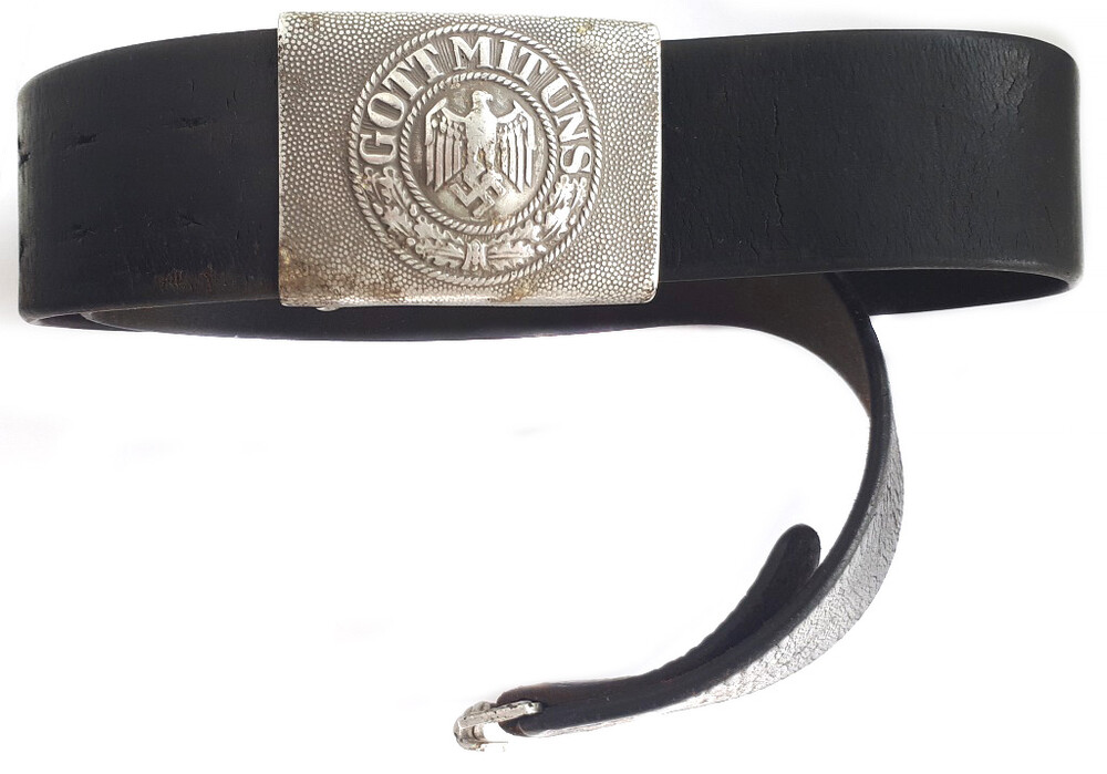 Wehrmacht belt with buckle “Gott mit Uns” / from Koenigsberg
