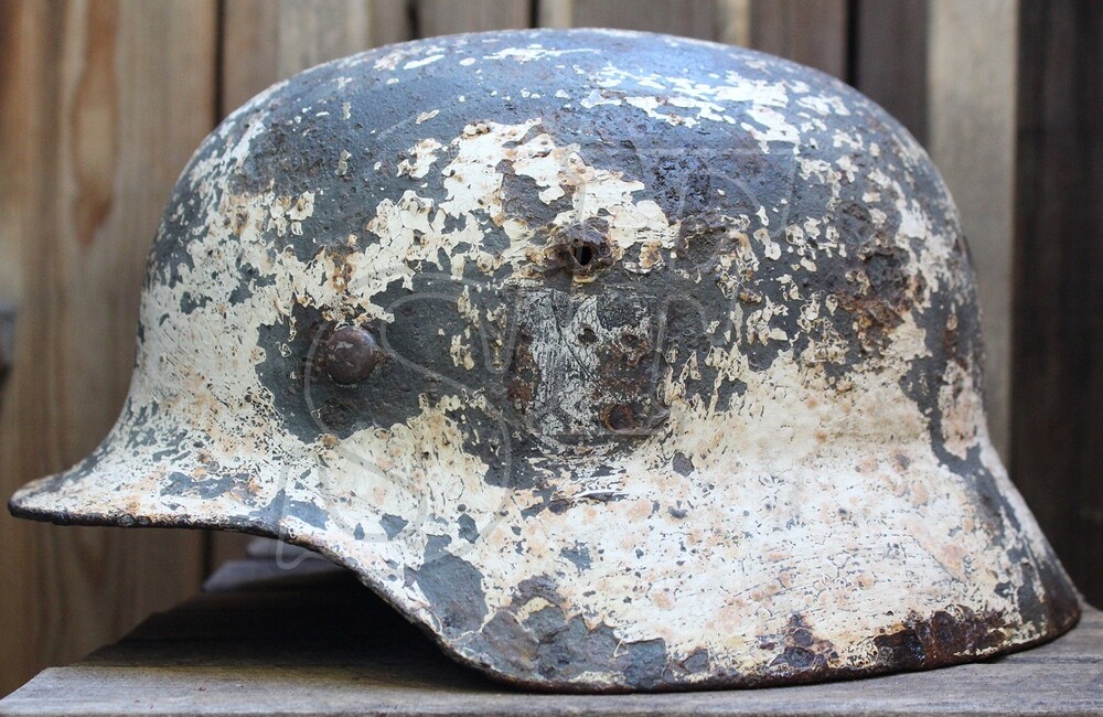 German helmet М35 from Leningrad region
