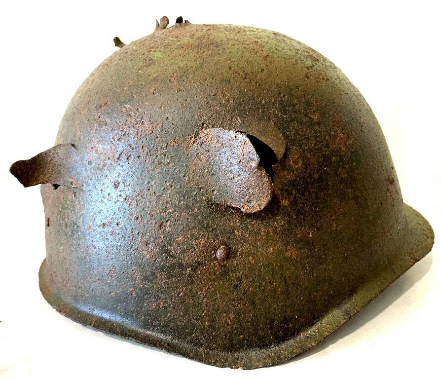 Soviet helmet SSh40 / from Stalingrad