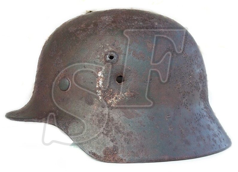 German helmet M35 from village Marinovka