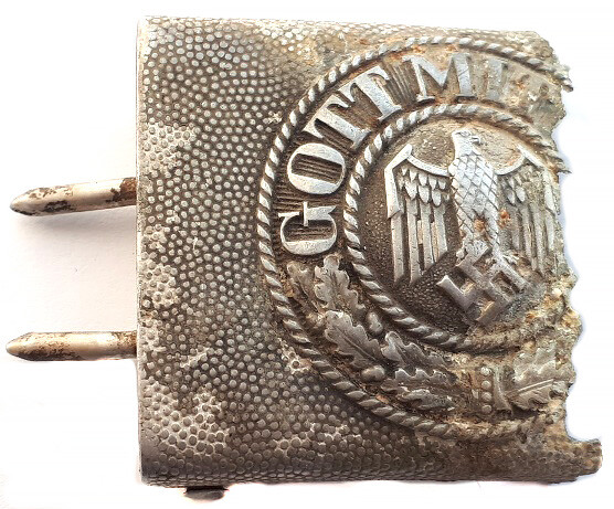 Wehrmacht buckle “Gott mit Uns” / from Stalingrad