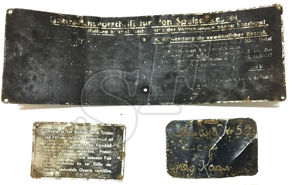 Plates with instructions