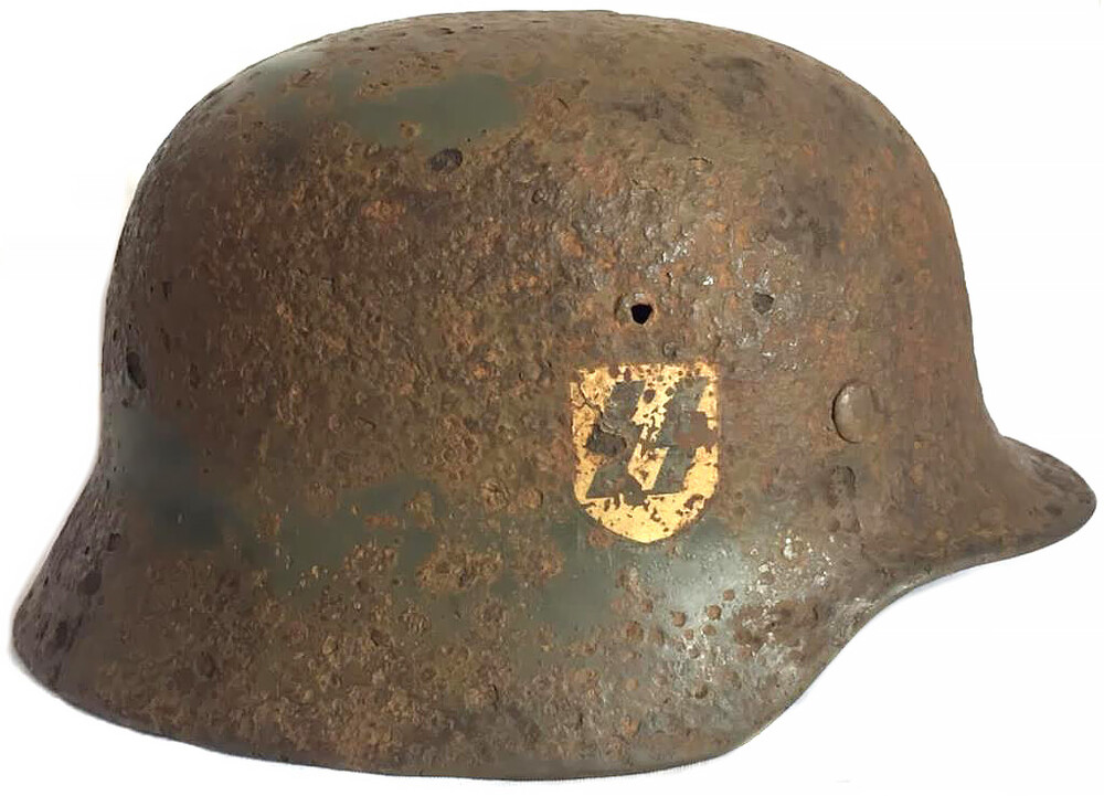 Waffen SS helmet M35 DD / from Moscow