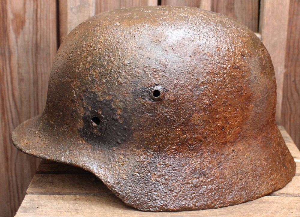 German helmet M35 / from Novgorod