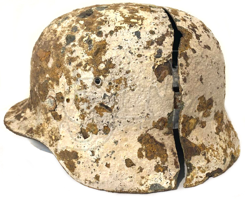 Winter camo helmet M35 / from Stalingrad