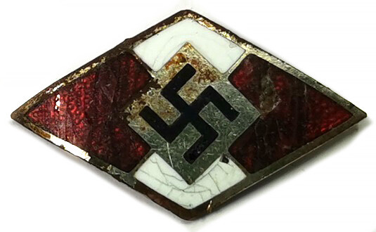 Hitler Jugend membership badge / from Koenigsberg