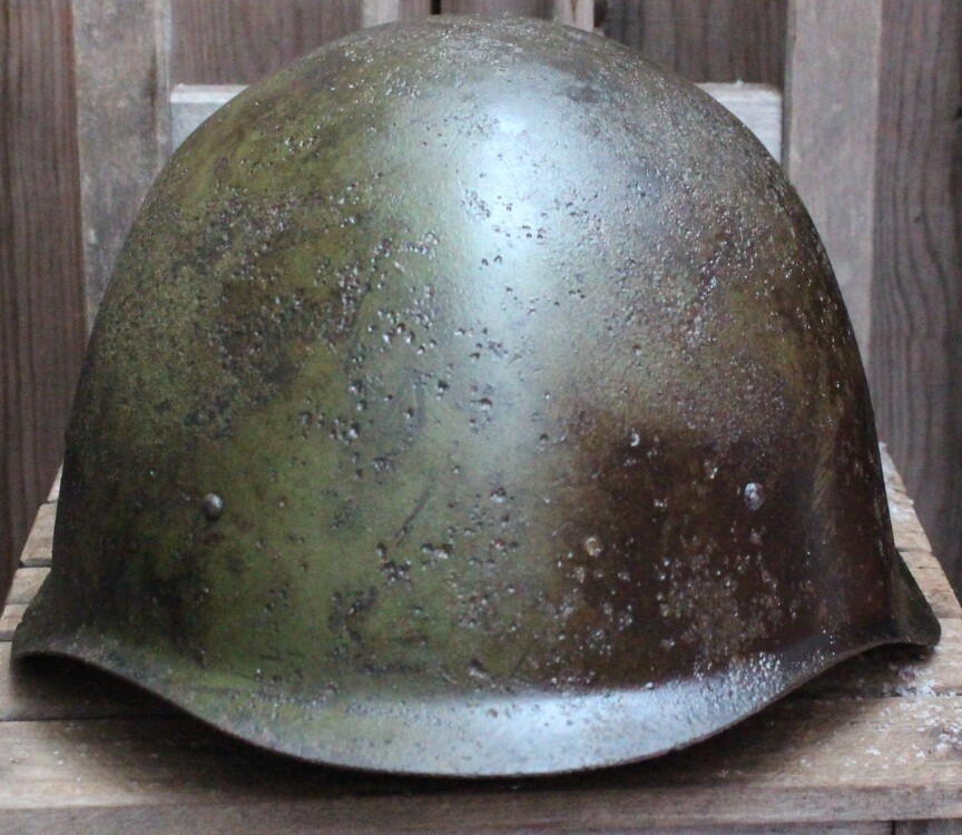Soviet helmet SSh40 / from Smolensk