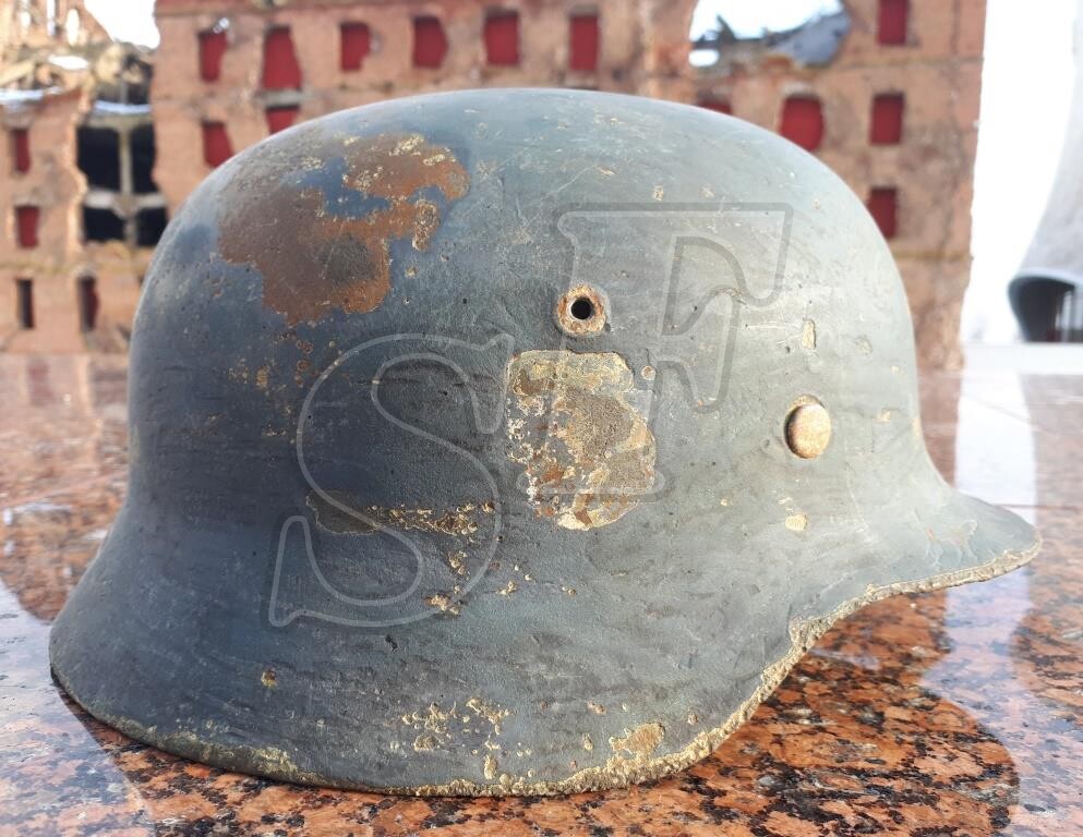 German steel helmet M35 from village Trehostrovskaya