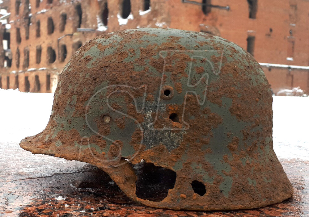 German helmet M35 from Stalingrad