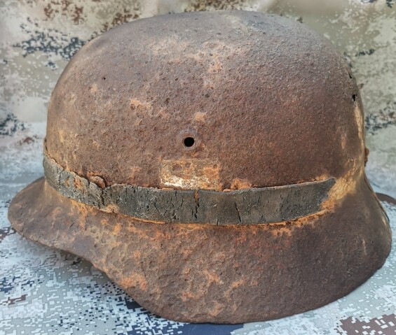 German helmet M40 / from Stalingrad